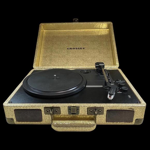 Crosley Cruiser Deluxe Portable 3 Speed Bluetooth Vinyl Record Player Turntable - Picture 1 of 9